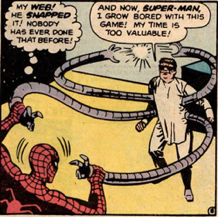 ASM #3 features one of the most notable errors in comic book history – Doctor Octopus refers to Spider-Man as Super-Man. Oops!