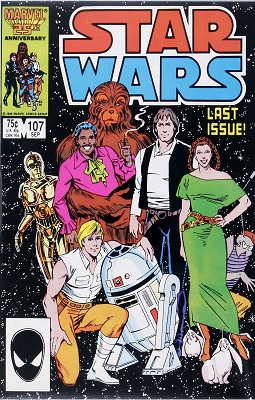 Star Wars #107 (1986): Last Issue, Scarce in High Grade. Click for value