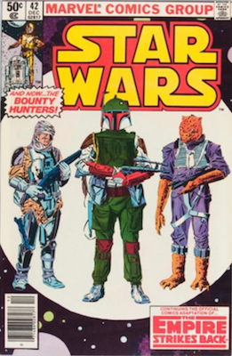 Star Wars #42: 1st Boba Fett in comics. Newsstand variant. Click for values