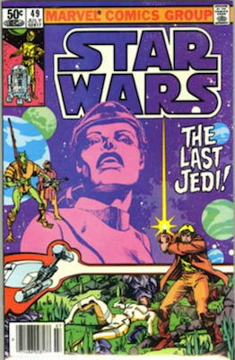 Hot Comics #96: Star Wars #49, Last Jedi Storyline. NEW ENTRY FOR 100 HOT COMICS 2017. Click to buy a copy