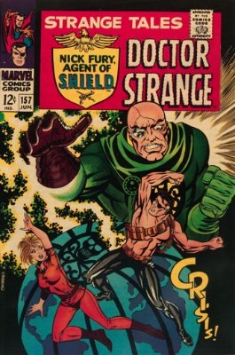 Strange Tales #157, June 1967: The End of the Ancient One; Jim Steranko Art. Click for value