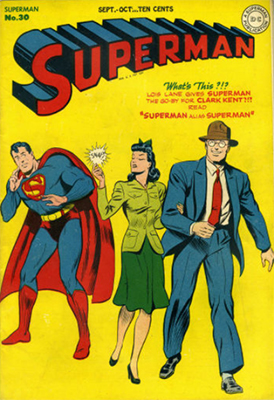 Origin and First Appearance, Mr. Mxyzptlk, Superman #30, DC Comics, 1944. Click for values