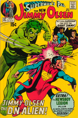 Jimmy Olsen #136: Third cameo appearance. Click for values