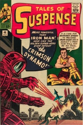 Origin and First Appearance, Crimson Dynamo (Anton Vanko), Tales of Suspense #46, Marvel Comics, 1963. Click for value