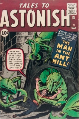 Key Issue: Tales to Astonish #27, origin and first appearance of Ant-Man. Click for values