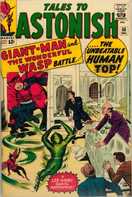 Tales to Astonish #50 Origin and First Appearance, Human Top aka Whirlwind. Click for value