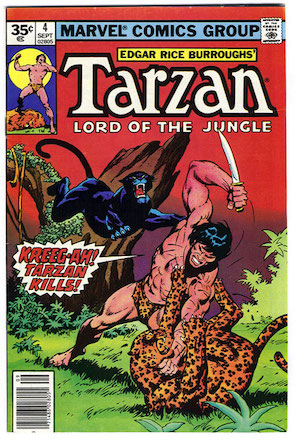 Marvel Comics Tarzan #4 35 Cent Price Variant