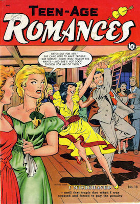 Teen-Age Romances #18, Matt Baker cover. Click for values