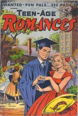Teen-Age Romances #40: Matt Baker cover art. Click for values