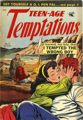 Teen-Age Temptations #9: Matt Baker cover. Click for values