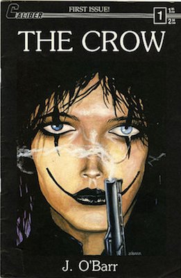 The Crow #1 (1989): First Solo Comic Book. Rare in high grade due to black cover. Click for value