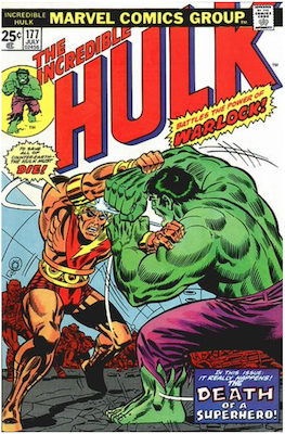 Incredible Hulk #177: 1st actual death of Warlock. Click for values.