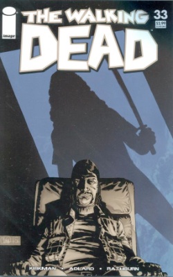 Walking Dead comic #33 second printing, blue cover. Record sale in CGC 9.8: $550 Click to buy yours