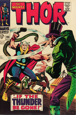 Origin of the Inhumans: Thor #146. Click for value