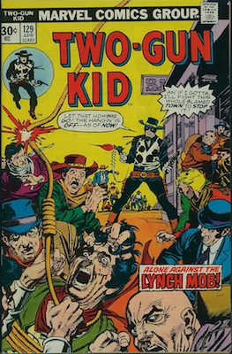 RARE! Two-Gun Kid #129 Marvel 30c Price Variant April, 1976. Regular Price Box