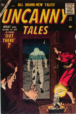 Uncanny Tales #52: early Iron Man prototype