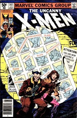 Uncanny X-Men #141: Days of Future Past storyline. Click for values