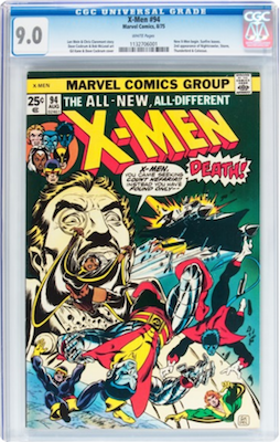 If you buy a CGC 9.0 of X-Men 94, it's about the sweet spot. There are too many mid-grade copies around to make them worth investing in. Click to find a copy now