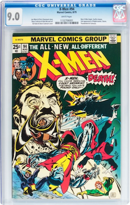 100 Hot Comics: Uncanny X-Men 94, 1st Appearance of the new team with Wolverine. Click to buy at Goldin