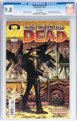 100 Hot Comics: Walking Dead #1, 1st Rick Grimes. Click to buy a copy at Goldin