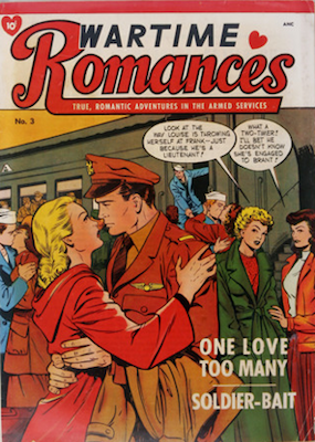 Wartime Romances #3. Cover art by Matt Baker. Click for values