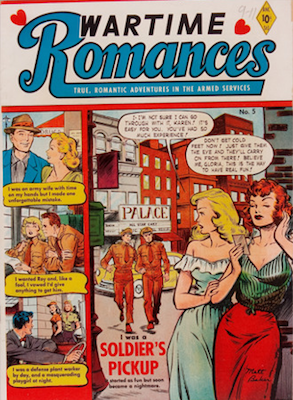 Wartime Romances #5: Matt Baker cover. Click for values