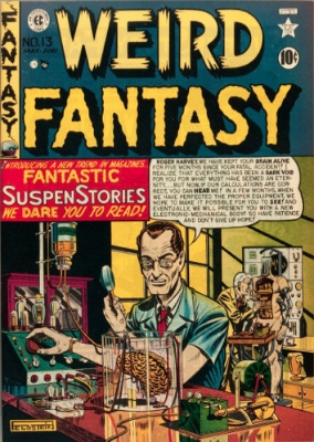 Weird Fantasy #13 (May/June 1950): Fantasy Gets Even Weirder. First issue. Click for values