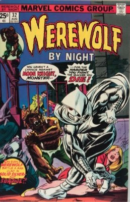 Werewolf by Night #32 (August 1975): First Appearance, Moon Knight. Click for values