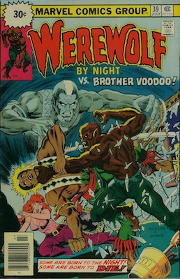 Werewolf by Night #39 30 Cent Variant July, 1976. Price in Starburst