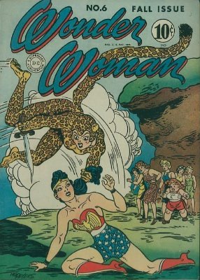 Cheetah (First Appearance: Wonder Woman #6, October, 1943). Click for value