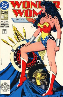 Wonder Woman v2 #72 (1993) Classic Sexy Cover by Brian Bolland. Click for values of this valuable modern comic book