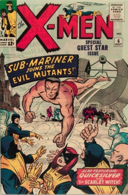 Uncanny X-Men #6: Sub-Mariner battle story. Click for values