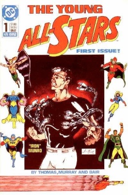 Origin and First Appearance, Axis Amerika, Young All-Stars #1, DC Comics, 1987. Click for value