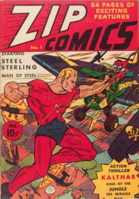 Zip Comics #1: First Appearance, The Scarlet Avenger. Click for values